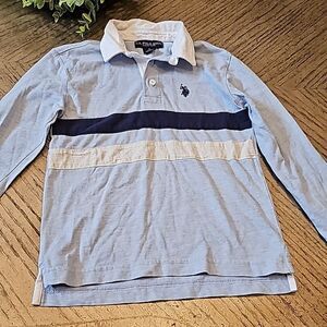 Long sleeve polo shirt size S 6/7